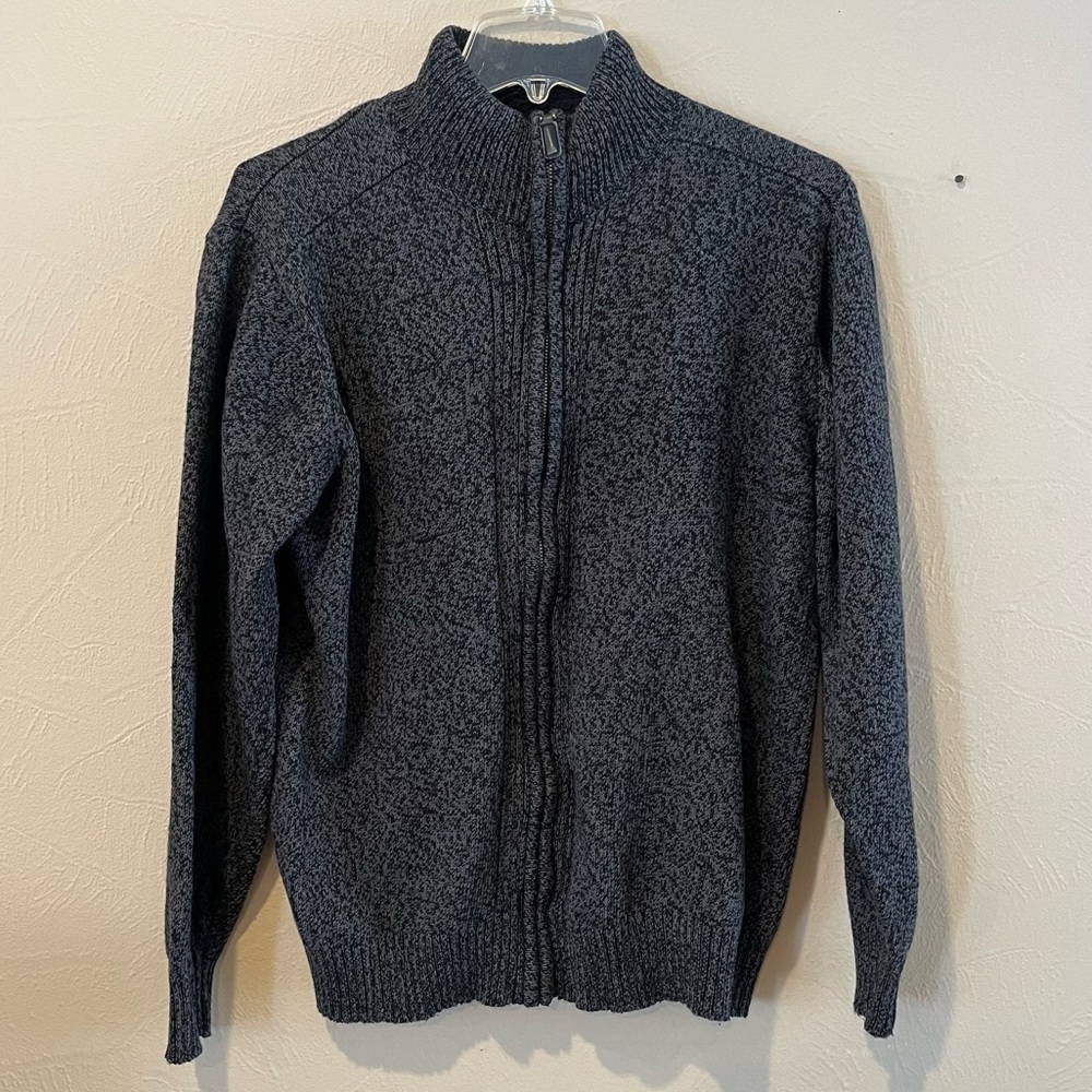 Oscar de la Renta men’s full zip sweater long sleeves great heavyweight size M